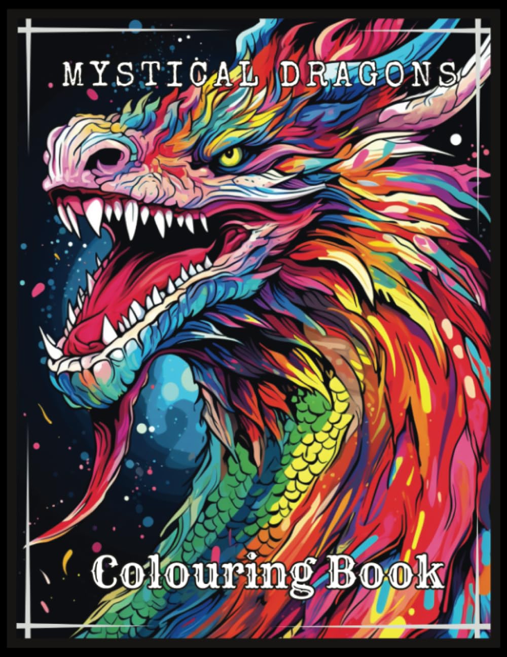 Colouring Book: Mystical Dragons: Adult Colouring Book with Dragons