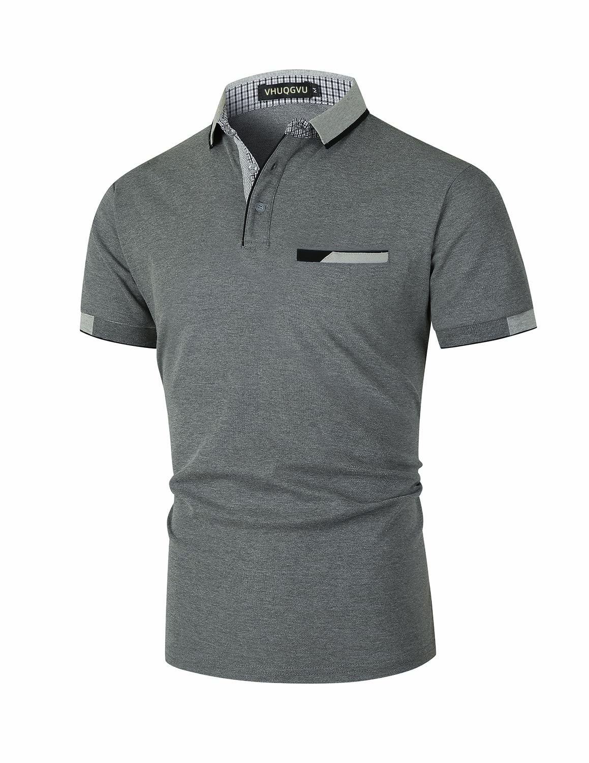 VHUQGVU Polo Uomo Manica Corta Slim-Fit Polo Golf da Uomo con Colletto Poloshirt Casual a Manica Corta T Shirts