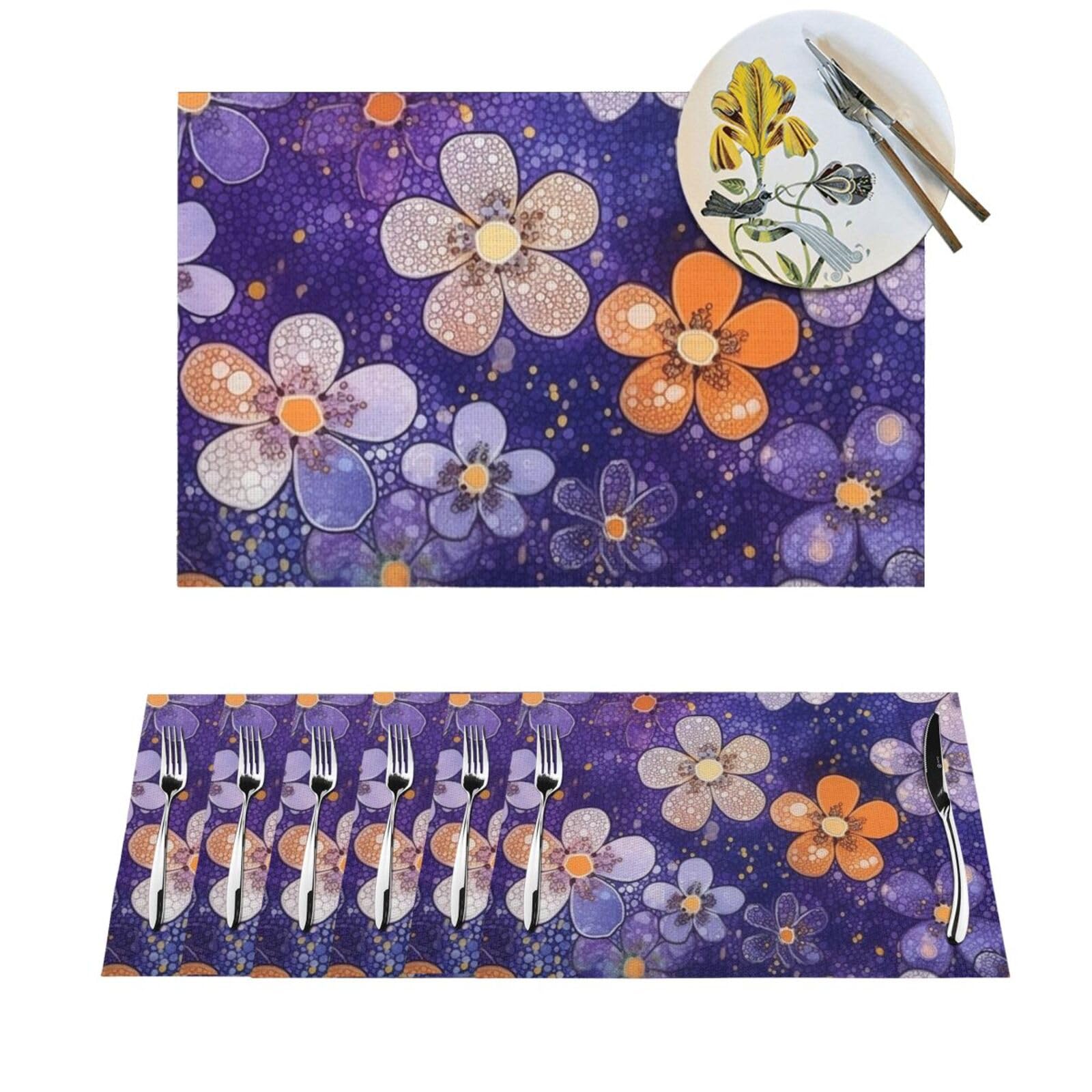 Sets de table tissés ronds et résistants pour vos dîners de famille et mariages