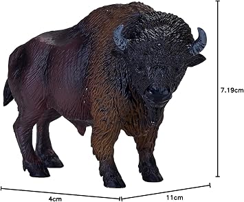 MOJO – American Bison/Buffalo | Hand-Painted Toy Figure | Wildlife Collection | True to Life & Highly Detailed | Designed in UK