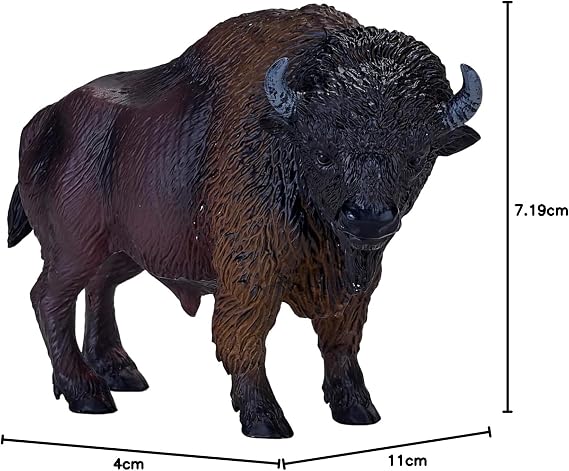 MOJO – American Bison/Buffalo | Hand-Painted Toy Figure | Wildlife Collection | True to Life & Highly Detailed | Designed in UK