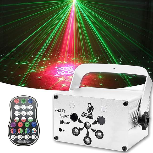 Dj Disco Lights, USB Party Stage Lights, 120 LED Patterns Sound Activated and Strobe Effects with Remote Control for kids Birthday, Family Gathering, Karaoke, Christmas, Wedding