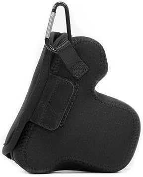 Megagear Olympus Pen E-Pl9 ، E-Pl8 ، E-Pl7 Ultra Light Neoprene Camera Case ، مع Carabiner - Black - MG510