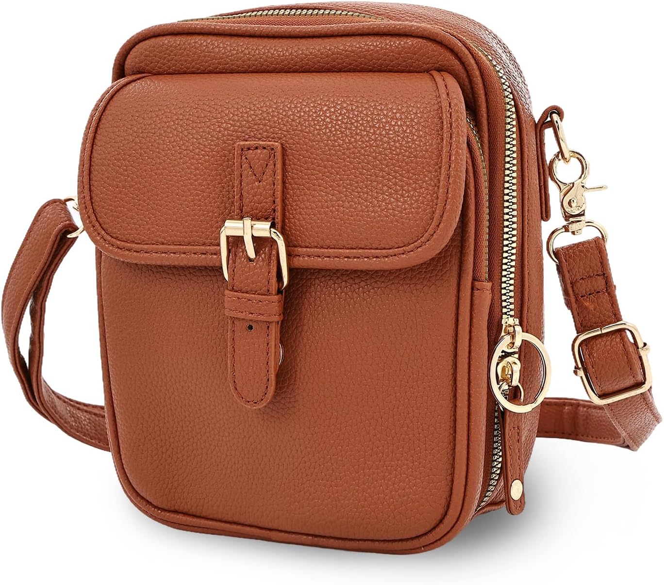 Vintage Messenger Bag, Leather Crossbody Bags for Women, Leather Crossbody Sling Bags for Women, Anti-Theft Vintage Built in Wallet, Large Capacity