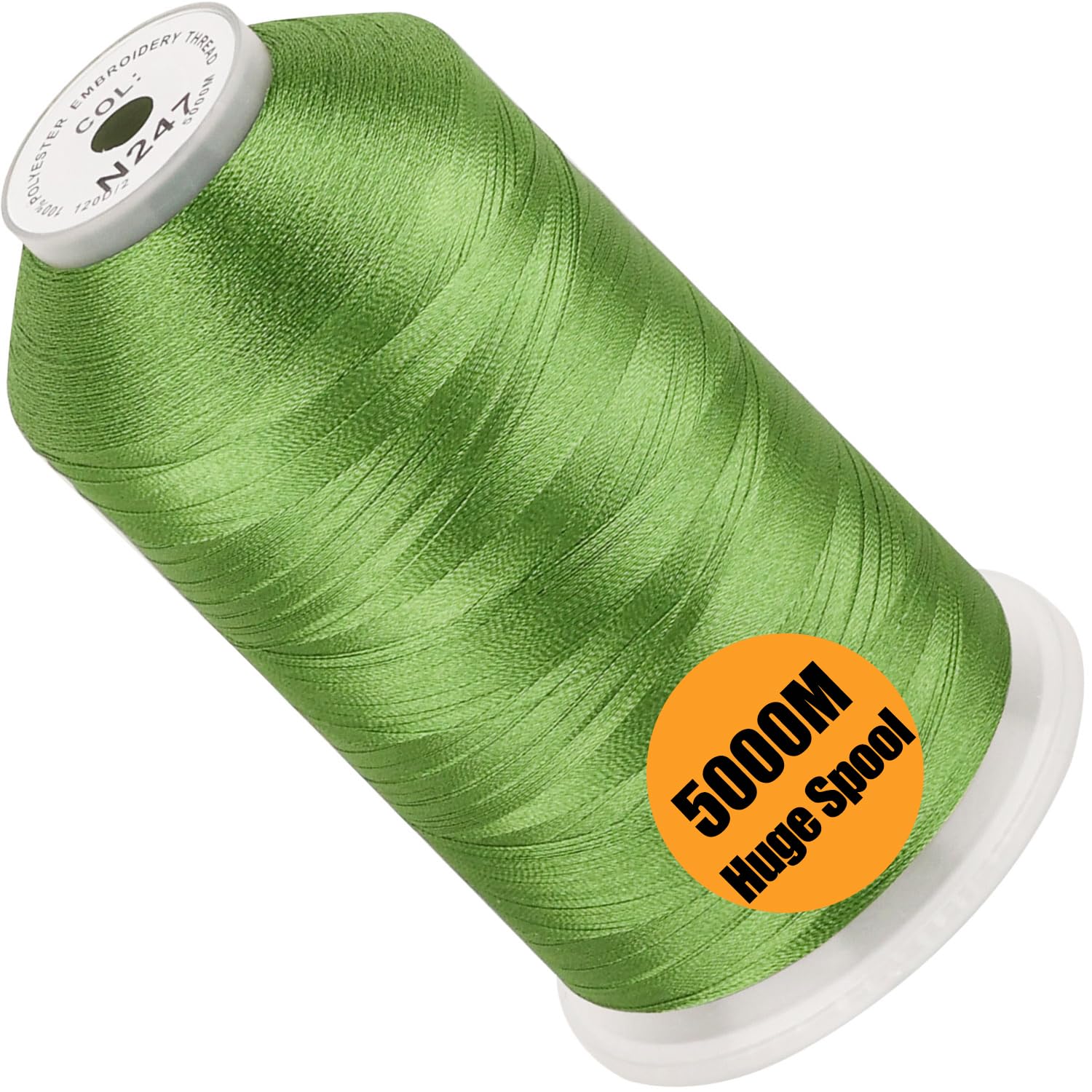 New brothread Huge Spool Embroidery Thread -Meadow Green Fits Janome Color