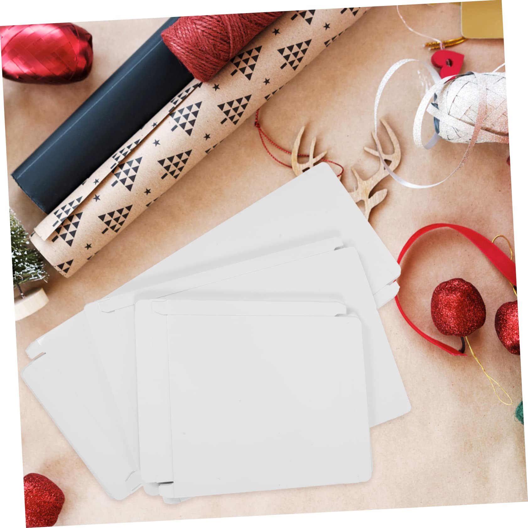 KOMBIUDA Geschenkboxen 15 Stück aus Weißem Papier in 3 Verschiedenen Größen mit Deckel Verpackungskartons für Hochzeit und Party als Praktische Geschenkschachteln