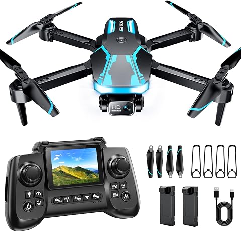 Foldable 1080p Camera Drone with Screen Remote Controller