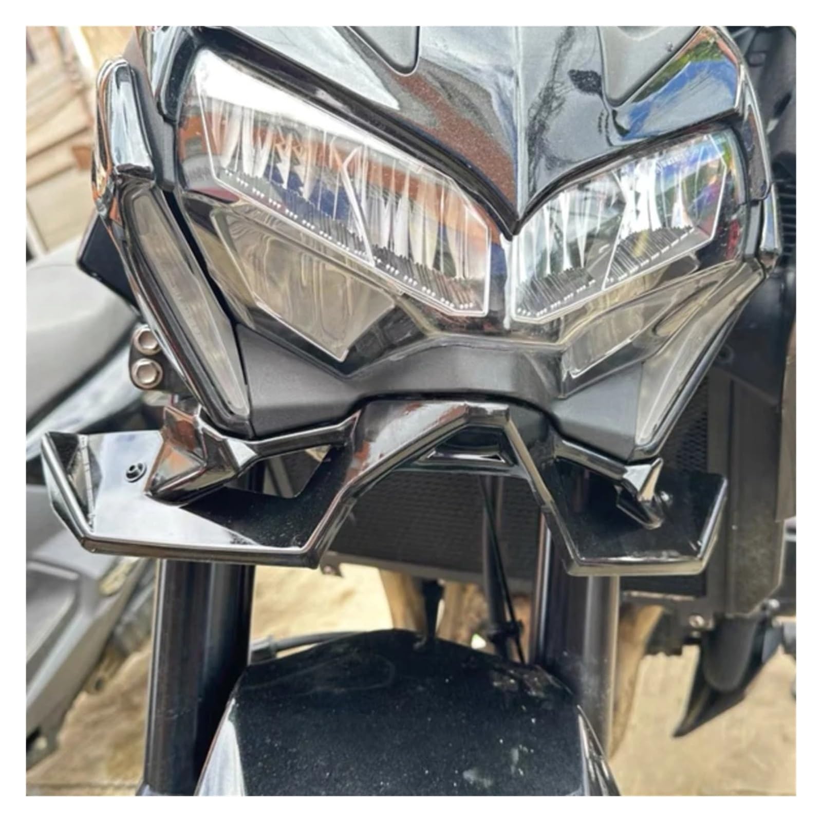 Alettone laterale moto Per Kawasaki Per Z900 2020 2021 2022 2023 2024 2025 ABS SE Accessori Moto Anteriore Winglet Aerodinamico Ala Spoiler Kit(Carbon fiber)
