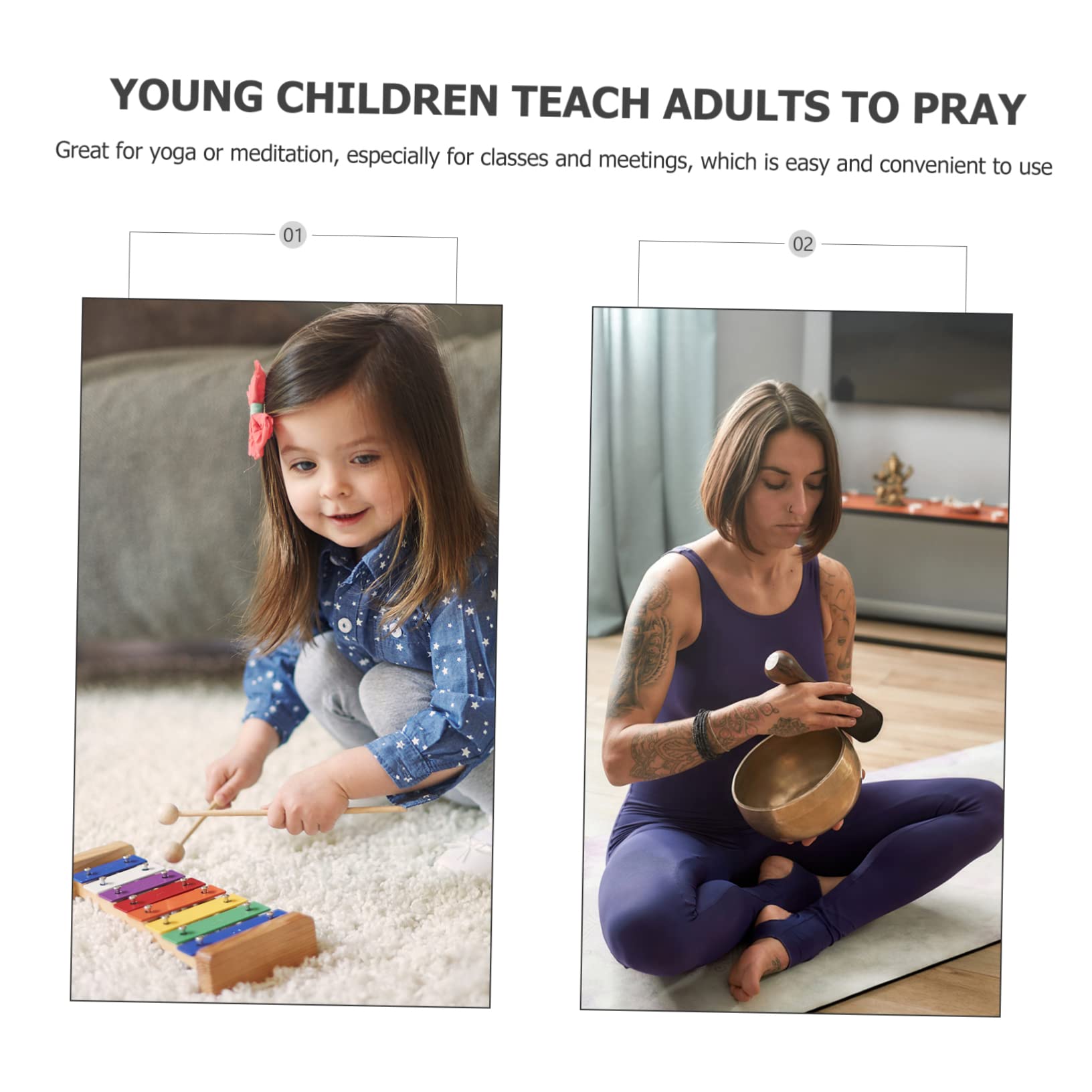 HEMOTON Hand Chime Classroom Bell Teacher Reminder Chime Percussion Instrument for Music Education