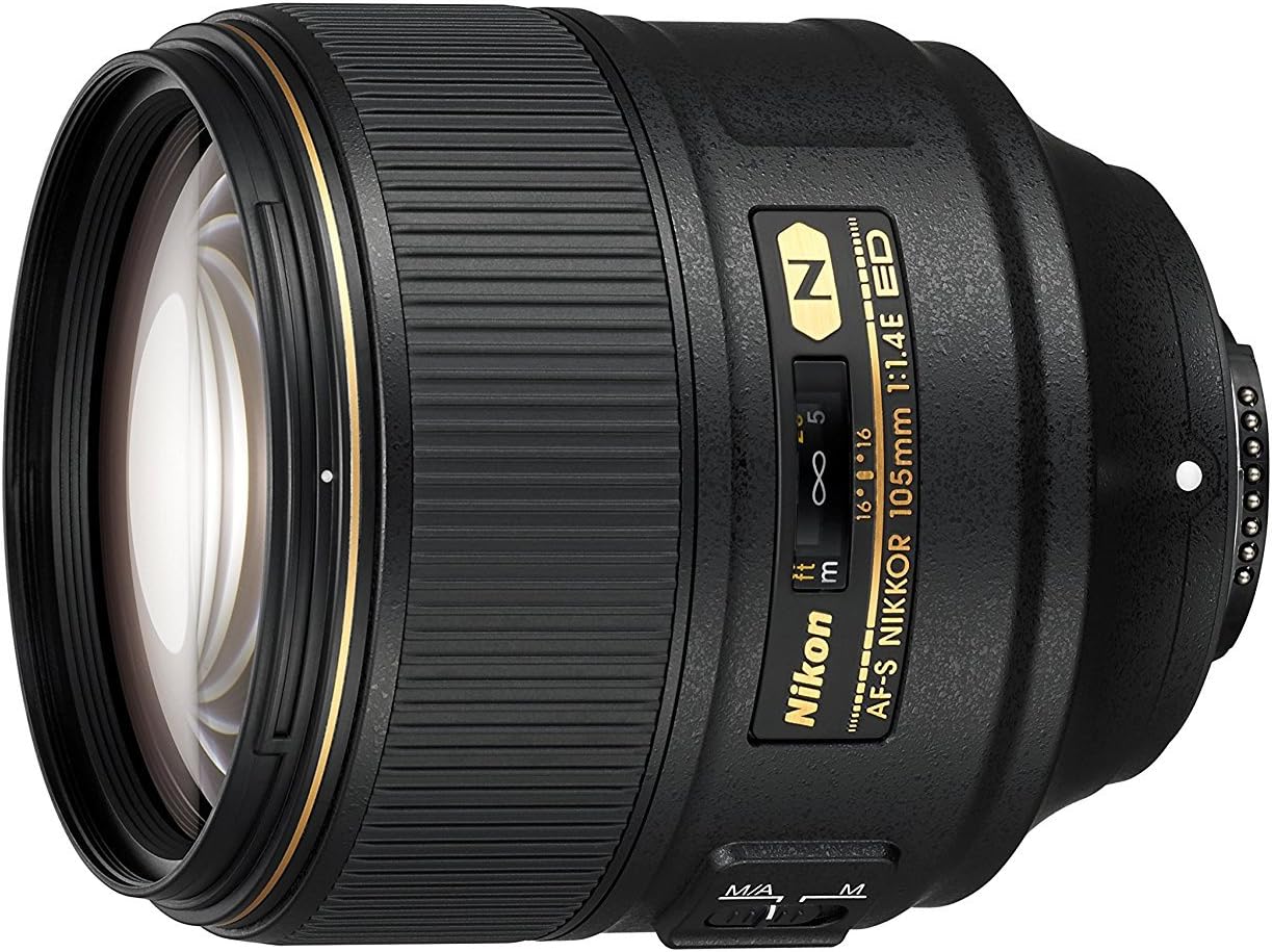 AF-S FX NIKKOR 105mm f/1.4E ED Lens with Auto Focus for Nikon DSLR Cameras
