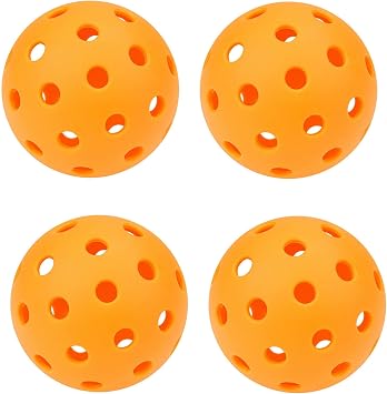 4-Pack Bucket Toss Golf Balls, Yard Toss Games Balls, Bucket Game Golf Ball, Outdoor and Indoor Pickleball Ball, with Mesh Bag
