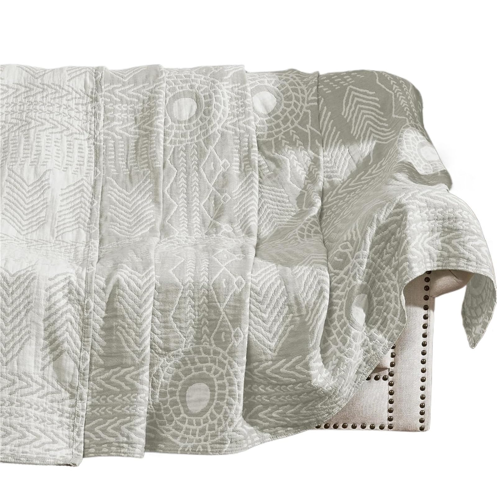 HKSDKABOP Muslin Throw Blanket Multicolor Multiple Sizes 3-Layer Washable(Color3,127x150cm)