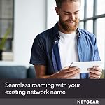 NETGEAR WiFi 6 Extendeur de portée Mesh (EAX20) - Ajouter jusqu'à 1,500 d'une largeur de 2 m2 et 20+ Dispositifs avec AX1800 Booster de signal sans fil à double bande & Répéteur (jusqu'à 1,8 Gbps de vitesse), Plus Éloignement intelligent