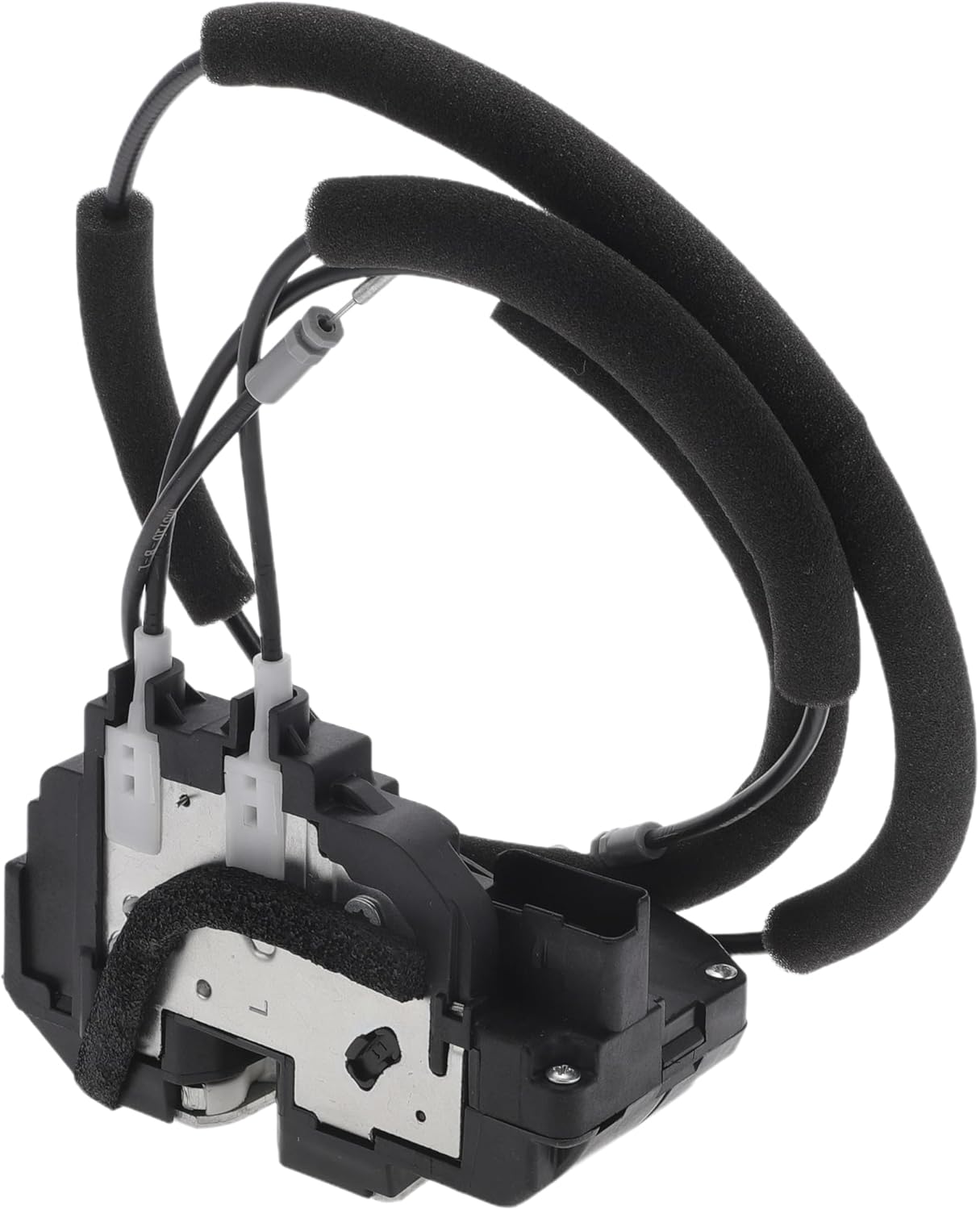 X AUTOHAUX Replacement Front Left Driver Side Power Door Lock Actuator Motor with Cable for Nissan Titan 2005-2012 Extended Cab Pickup Door Latch Actuator Assembly Replace No.80501ZT00B Black