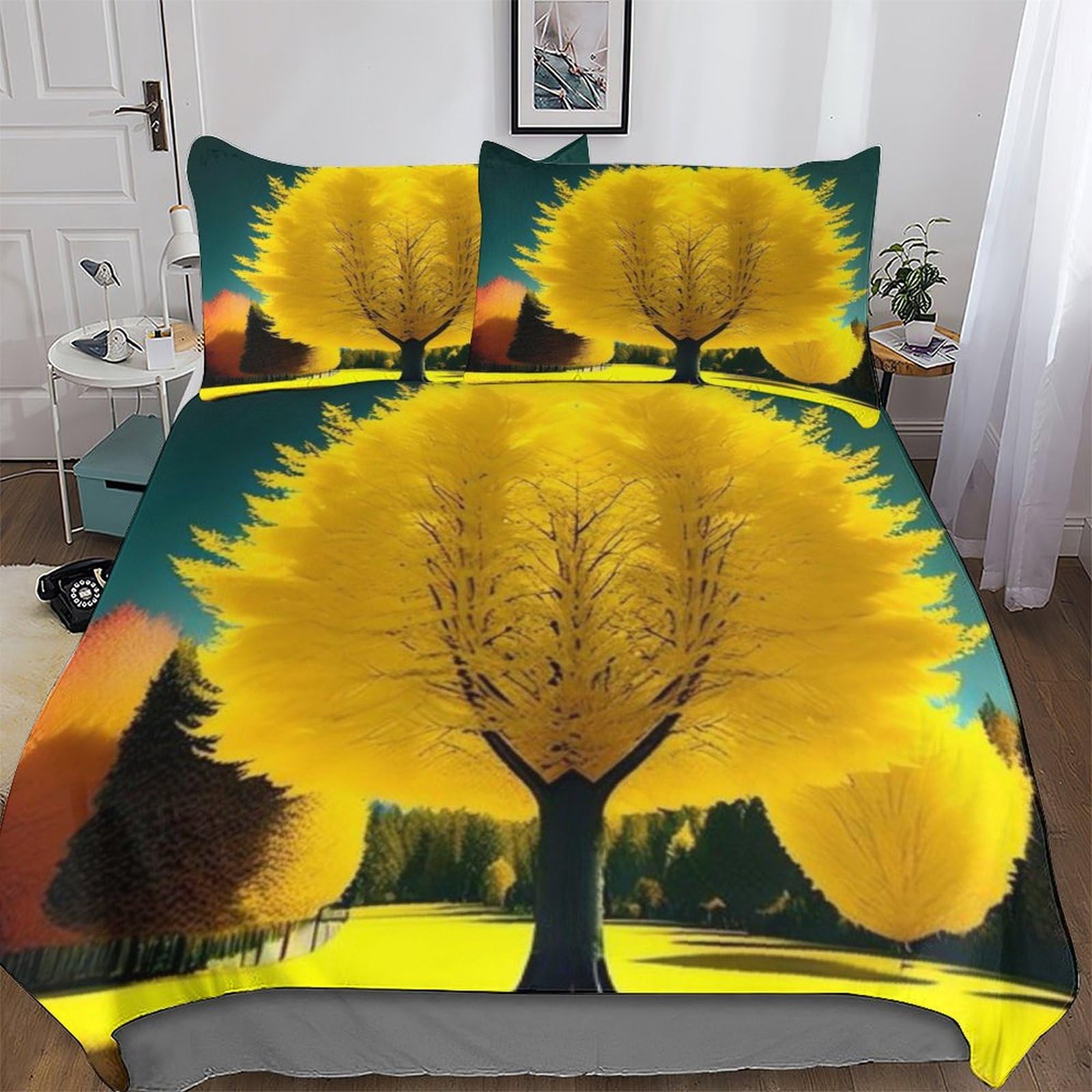 Housse de couette super douce et moelleuse en microfibre de coton King