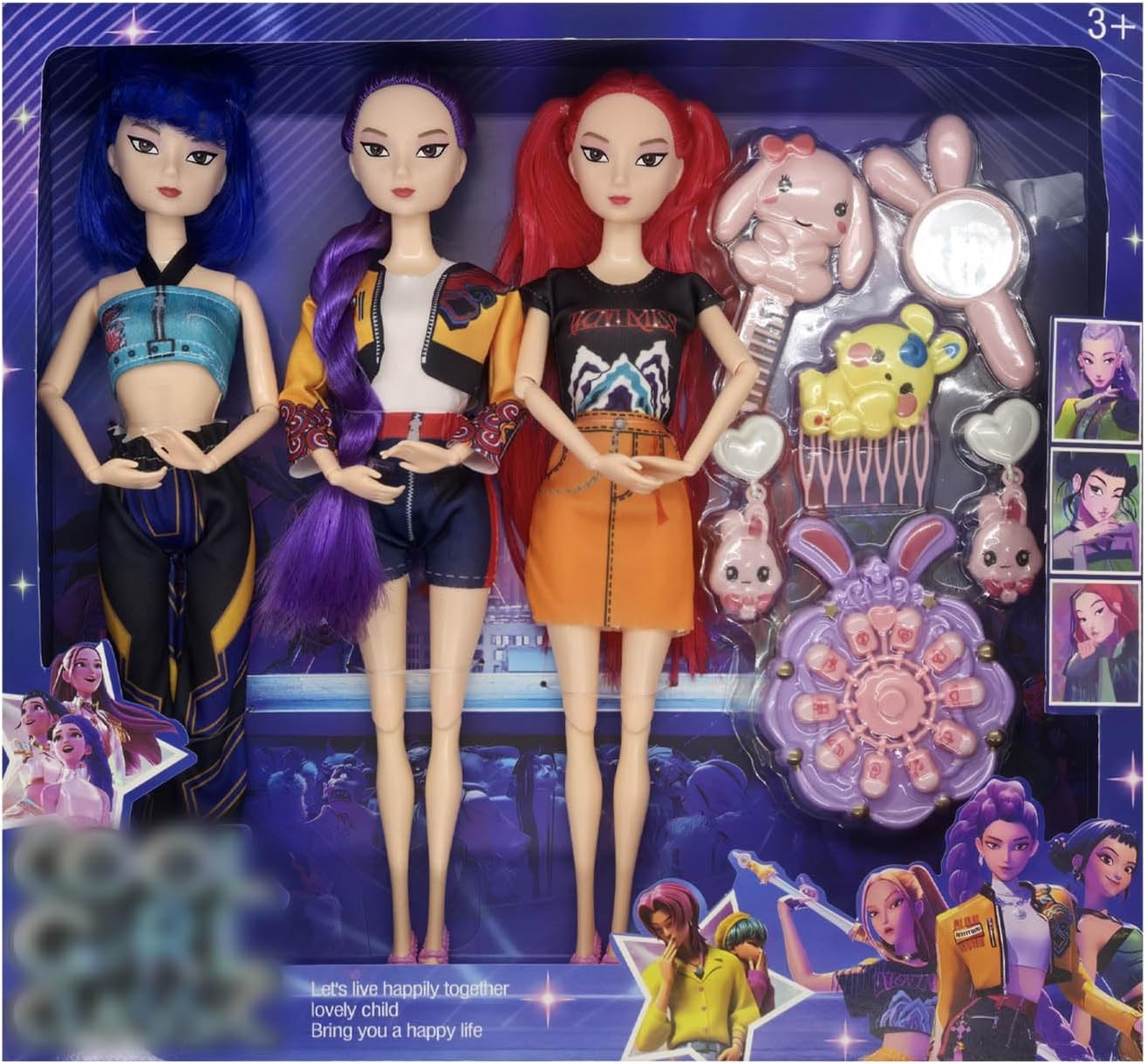 Generic Demon Hunters Figures Christmas Figures Set Cute Collectible ...