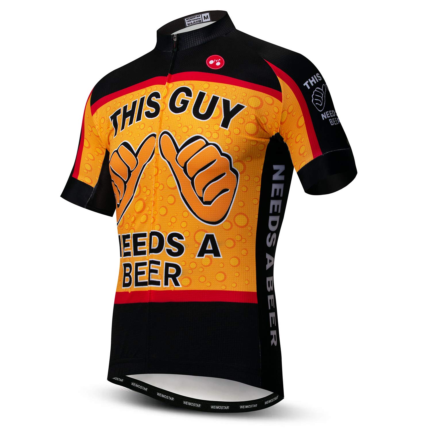 Maillot de Cyclisme à Manches Courtes pour Homme - Séchage Rapide et Respirant