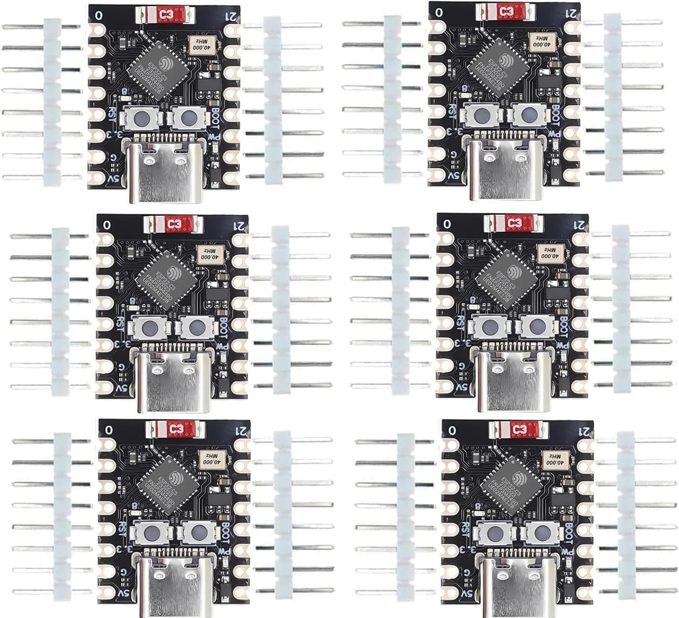 ESP32 ESP32-C3 Development Board Mini ESP32 C3 Supports WiFi Bluetooth Support Arduino (6PCS)