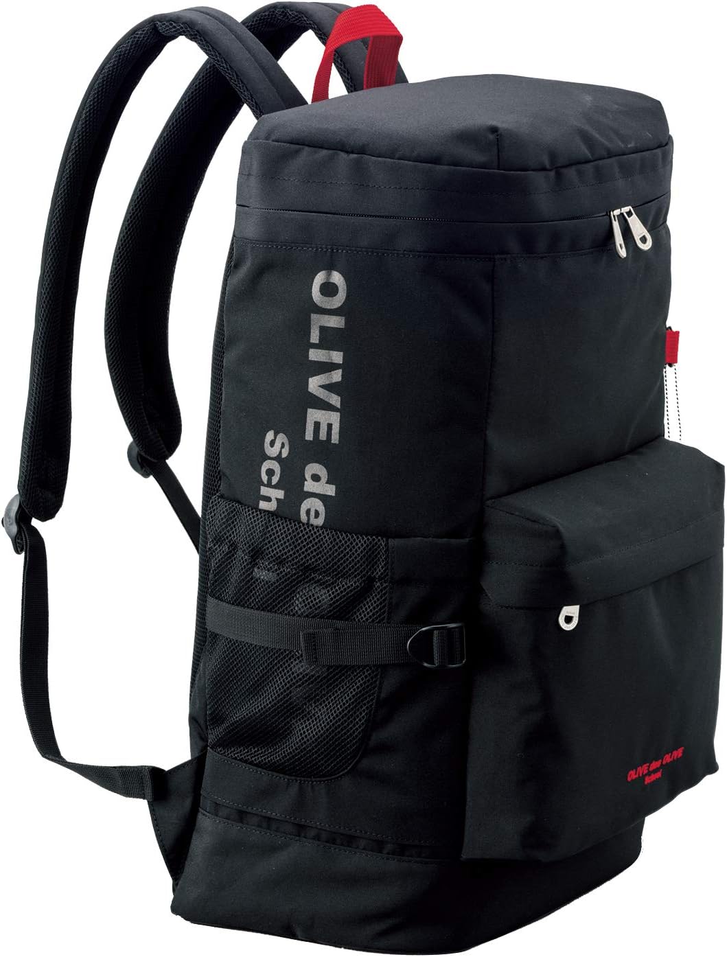 オリーブ デ オリーブ スクール] ファスナー付きロゴプリントデイパック 30L 通学用  11 黒×ミント Amazon | OLIVE des OLIVE School ファスナー付きロゴプリント