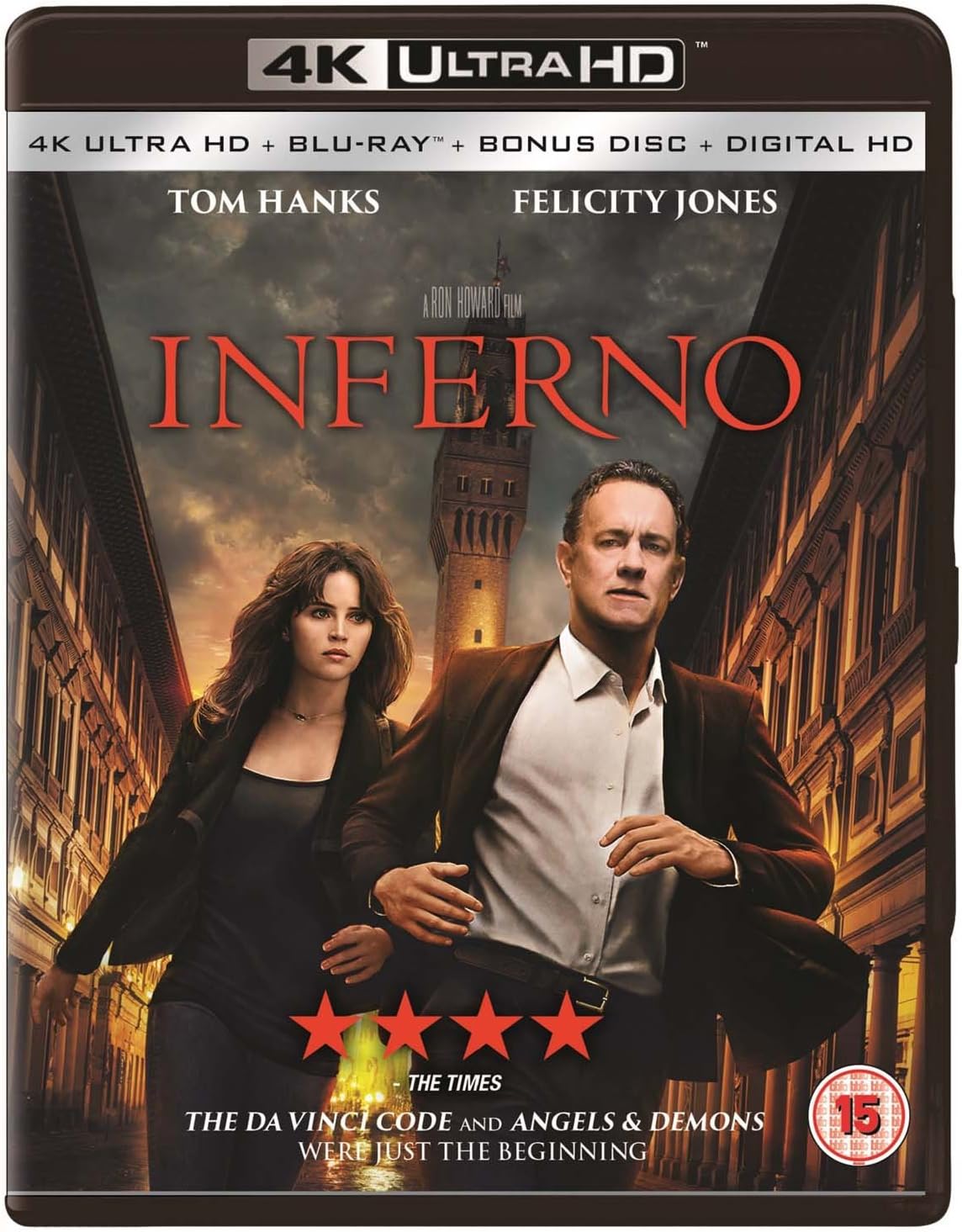 Inferno (3 Disc 4K Ultra HD, Blu-Ray and Bonus Blu-Ray)