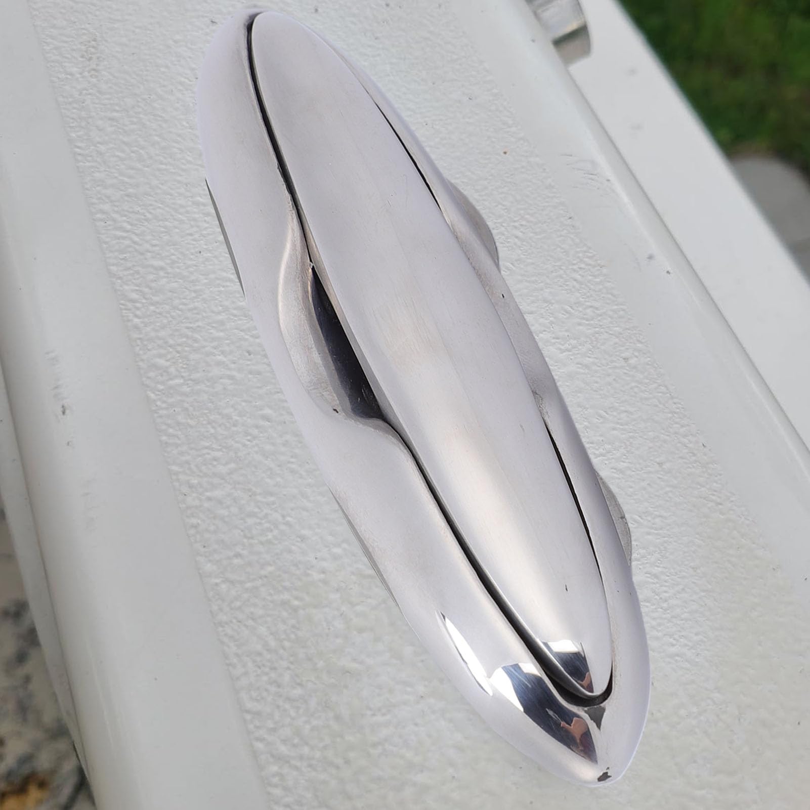 Pull-Up-Bootsklampen, 5-Zoll-einziehbare Pop-Up-Klampe, bündige Montage, Deckklampe für Yachten, Kajaks, Edelstahl 316 in Marinequalität, hochglanzpoliert