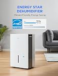 Midea 1,500 Sq. Ft. Energy Star Certified Dehumidifier With Reusable Air Filter 22 Pint 2019 DOE (Previously 30 Pint) - Ideal For Basements, Large & Medium Sized Rooms, Bathrooms (White)