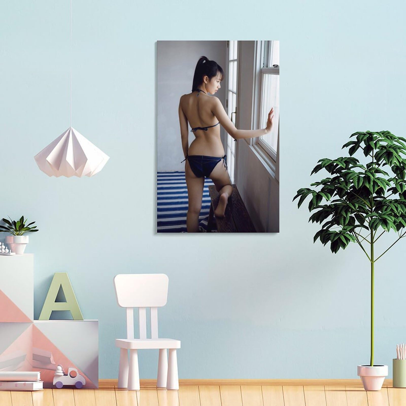 Amazon.co.jp: 黒崎レイナ写真フォトポスター93 キャンバスアート