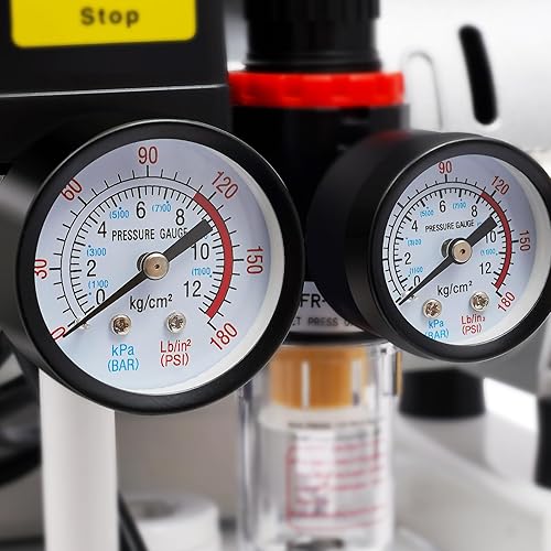 Miniatura 8 de Compresor de aire dental portátil 40L10.57gal, 110V 750W1Hp Compresor de aire médico, 8Bar115PSI Bomba silenciosa sin aceite, potente bomba