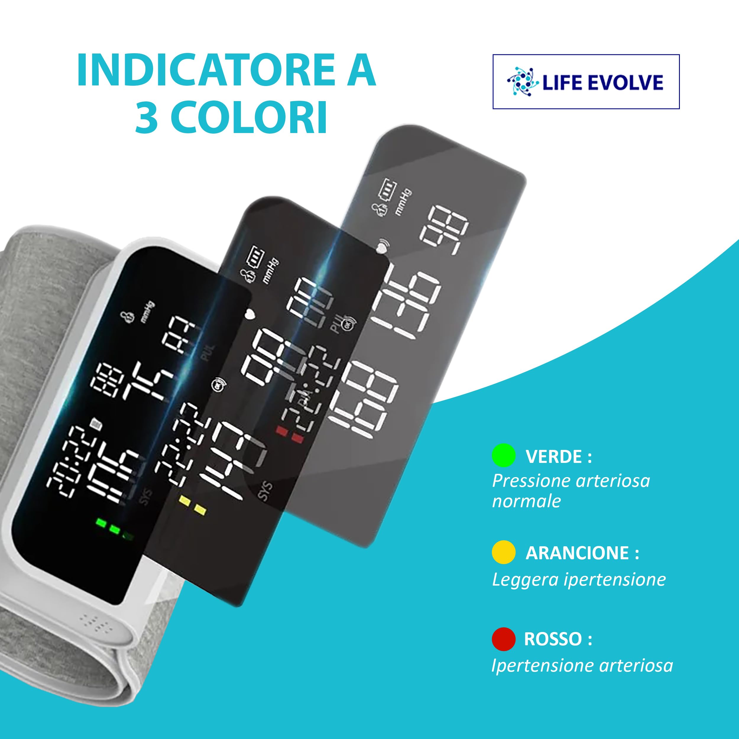 33A Tensiomètre de bras électronique. Tensiomètre bras professionnel, intelligent, brassard tout-en-un. Surveillance de tension artérielle et fréquence cardiaque.