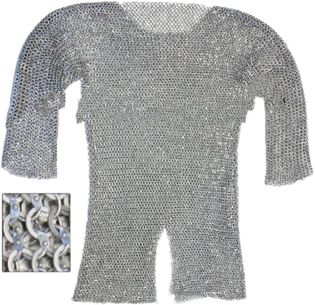 NauticalMart Re-Enactment Aluminum Hauberk Chainmail Ex-Large
