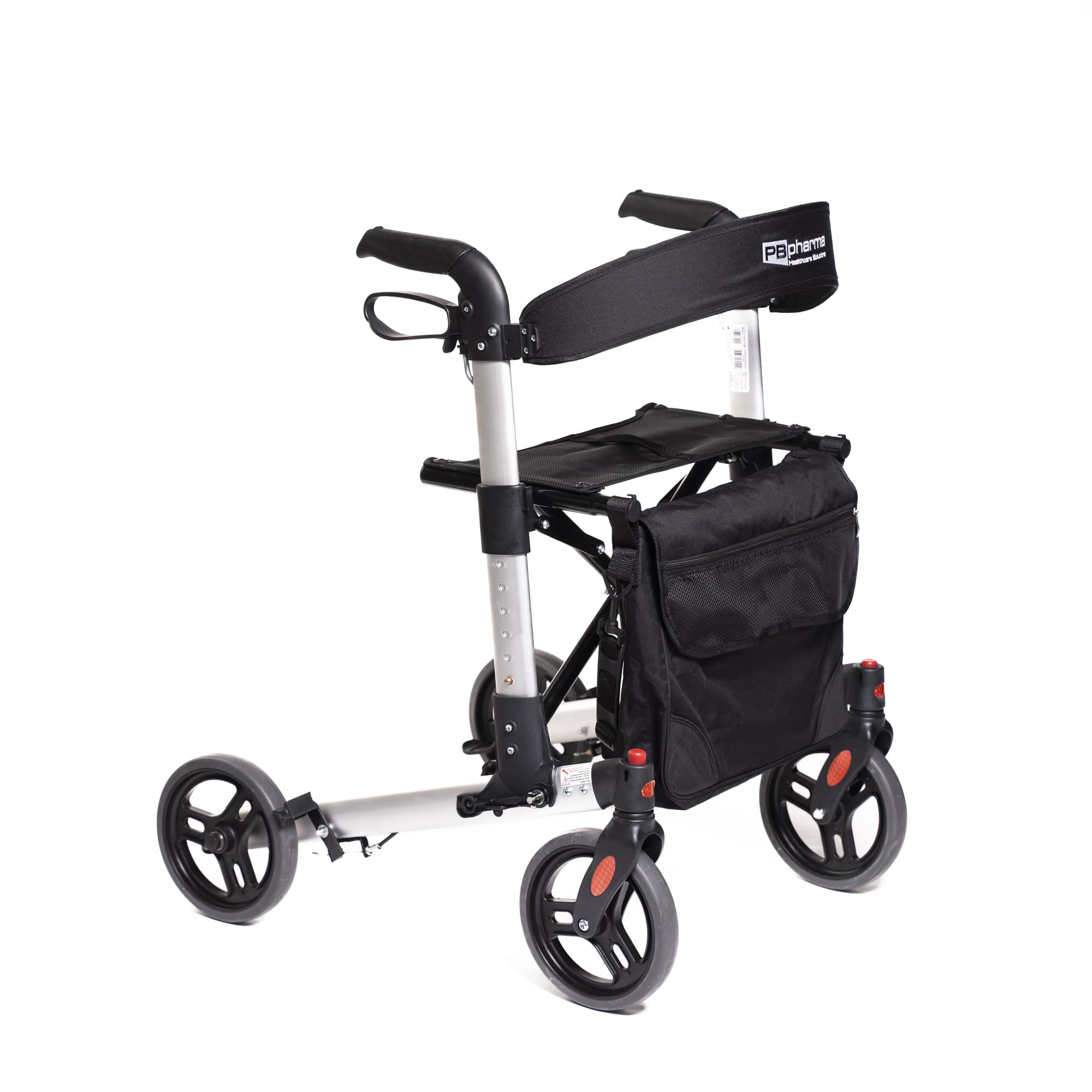 Rollator Alluminio pieghevole Deluxe: Innovazione e Sicurezza per Anziani - Il Deambulatore Pieghevole Ergonomico che Rivoluziona la Mobilità e l'Autonomia