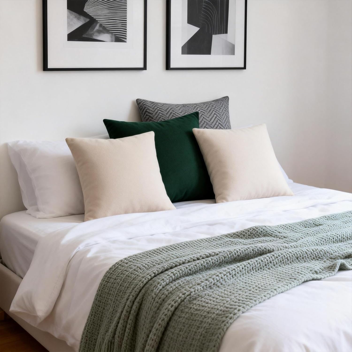 Throw Pillows with Inserts Included, 18x18 Couch Pillows,Throw Pillows for Couch,Dusty Apricot Throw Pillow 2 Pack.