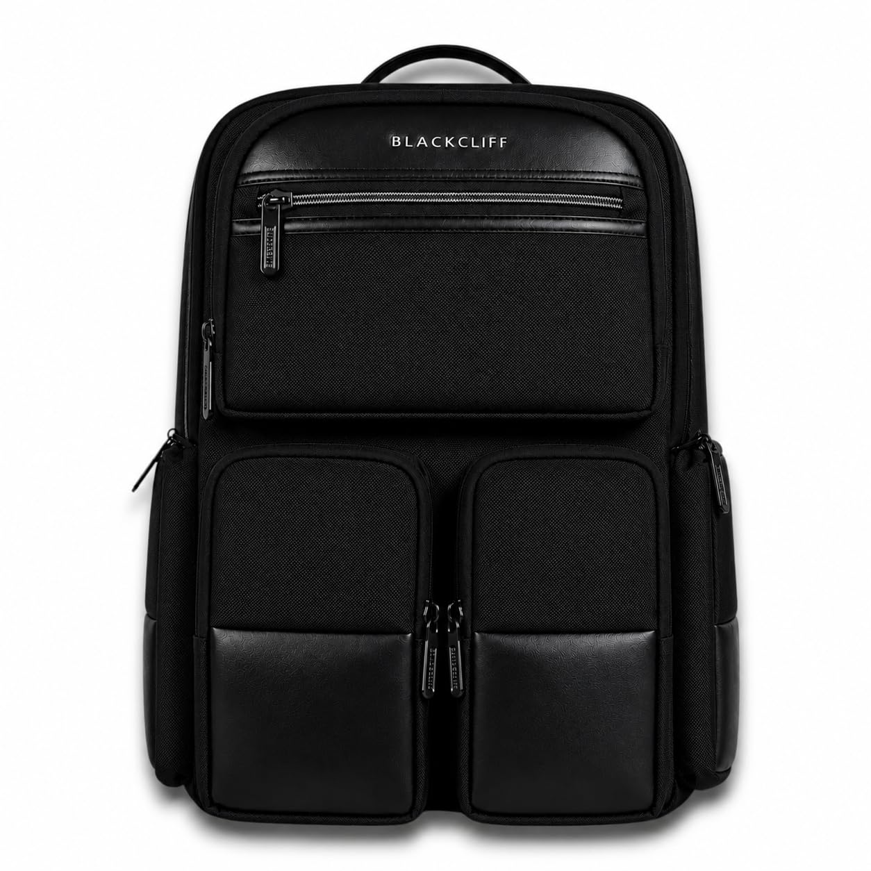 blackcliff crafted for the bold with bc label BLACKCLIFF Apex Pro Premium Lightweight Laptop Backpack for Men & Women | Water-Resistant Stylish Bag with Vegan Leather, USB Charging Port, 16-Inch Laptop Sleeve | Office, College, Travel & Daily Use-picture-18