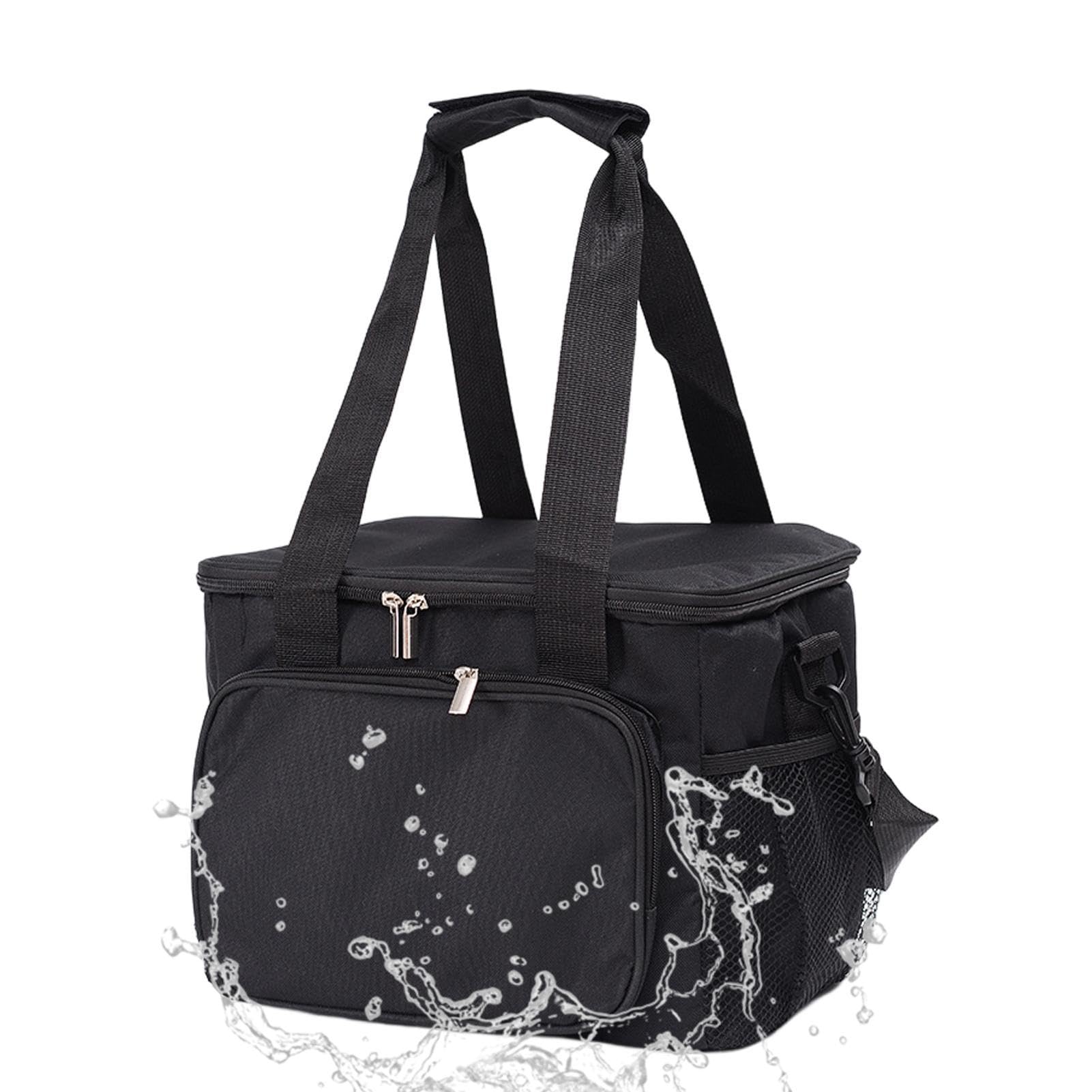 Bolsa de Almuerzo de Camping, Bolsa térmica al Aire Libre - Bolsas aisladas con Correa para el Hombro | Bolsa térmica Extra Grande, Bolsa de Suministros de Picnic, Nevera portátil, Resistente para b