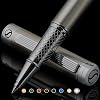Scriveiner Stainless Steel Rollerball Pen - Stunningly Luxurious Metal Pen, Silver Chrome Finish, Schmidt Ink Refill, Best Rollerball Pen Gift Set for Men & Women Scriveiner Stainless Steel Rollerball