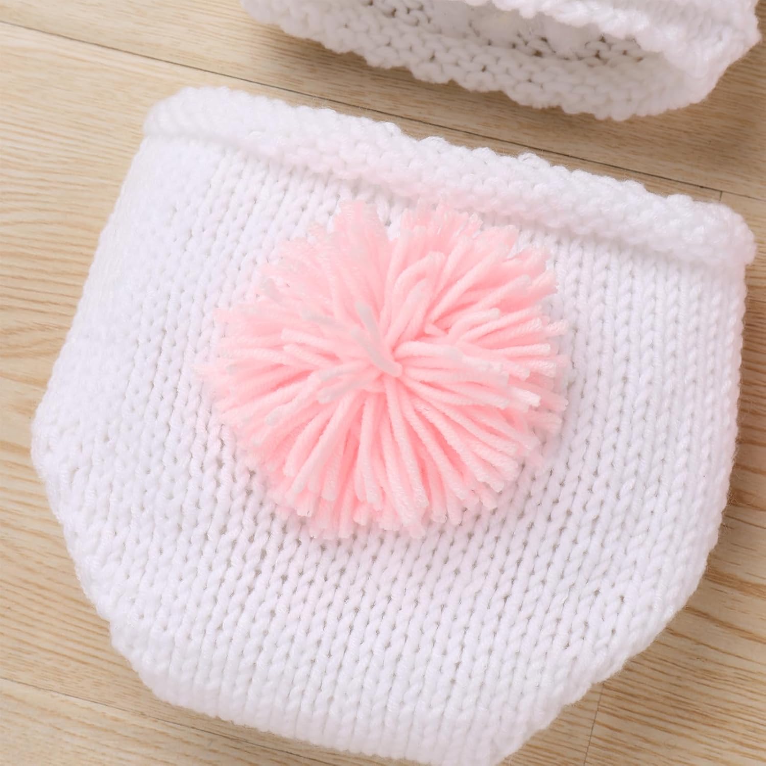 IMEKIS Newborn Baby Easter Bunny Photography Prop Costume Crochet Knit Hat Diaper Carrot 1st Birthday Outfit Set for Boy Girl
