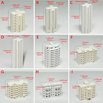 Realistic Apartment Building Model Miniature Unpainted Structure For RailwayLandscapes Fairys Garden Unpainted Dioramas Residential