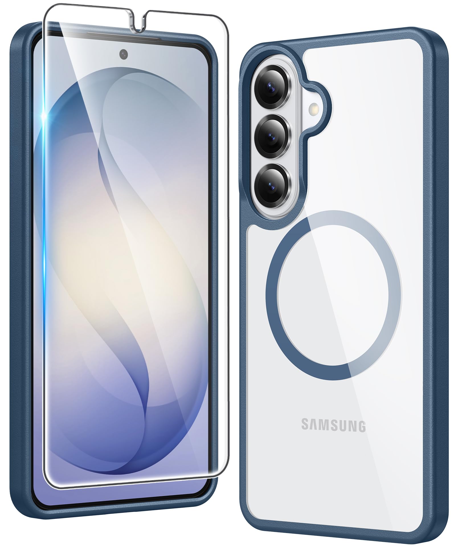 FNTCASE for Samsung Galaxy S26-Plus Case Clear Compatible with Magsafe | Screen Protector, Military Grade Drop Protection, Slim Phone Cases, Shockproof Protective Bumper, Transparent Cell Cover