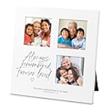 Lighthouse Christian Products Tabletop Collage Picture Frame Holds 2 x 2 Inch Photograph MDF Always Remembered