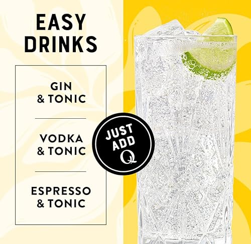Miniatura 7 de Q LIGHT TONIC WATER with Real Quinine & Organic Agave - Ideal for Cocktails & Mocktails - Made with Real Ingredients, Perfectly Carbonated, & Less