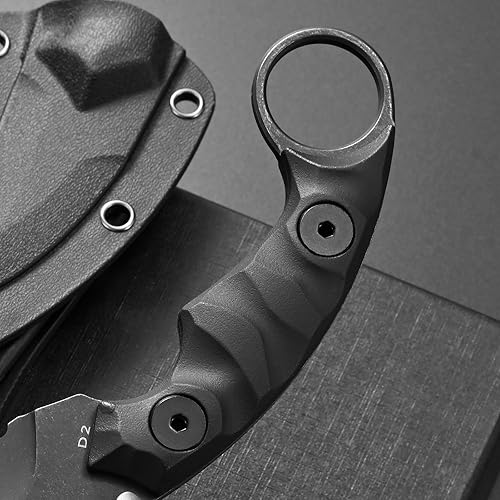 Miniatura 5 de C1691N Cuchillo de hoja fija, D2 de acero y nailon con mango de fibra de vidrio para exteriores, para supervivencia, senderismo, campamento con