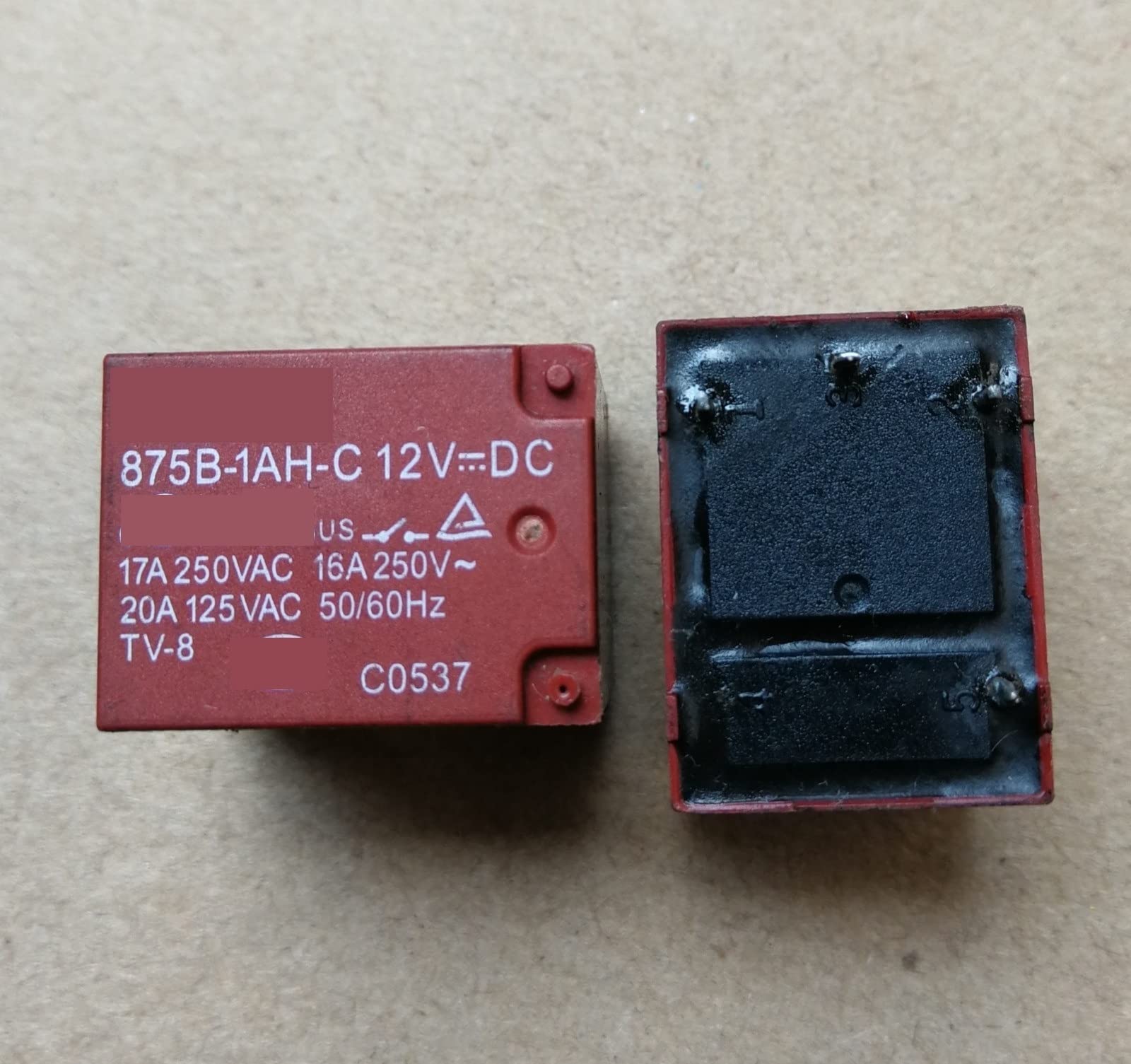 GJZIFGFWQ 10Pcs Relay 875B-1AH-F-C-12V 875B-1AH-F-C-DC12V 875B-1AH-F-C-12VDC 875B-1AH-F-C M02 4PINS 17A 12VDC(12V)