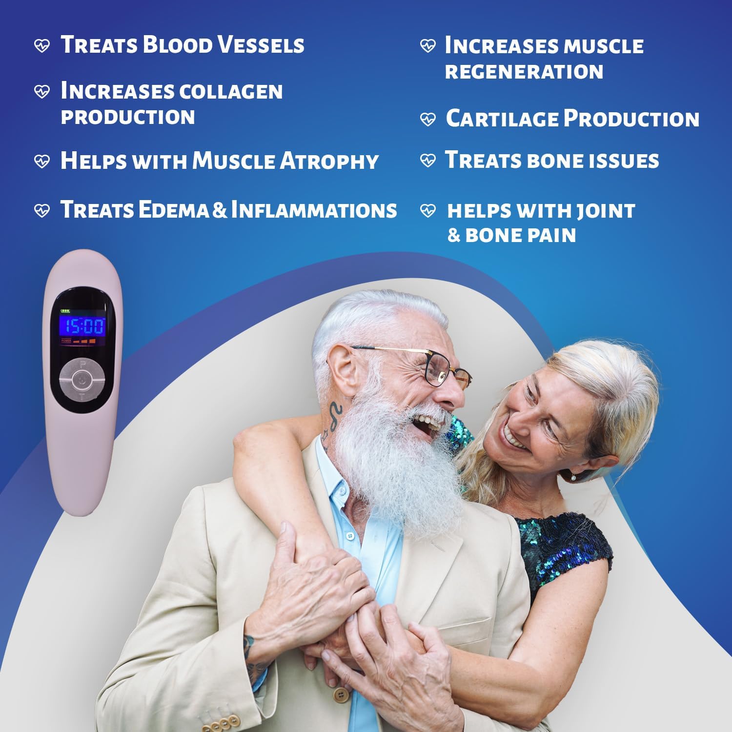 Fast Pain Relief Cold Laser Therapy Device | Portable Handheld Unit with LLLT Red Light | 650nm+808nm Wavelengths | Pain Management Therapy | Compact & Portable Design | Easy to use