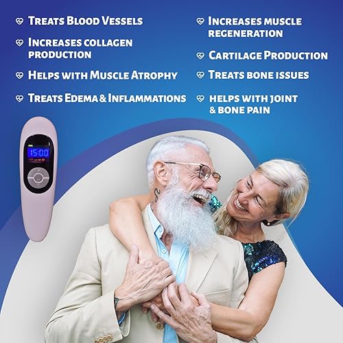 Miniatura 2 de Unidad de mano portátil 650nm+808nm de la luz roja de la unidad de dispositivo LLLT de la terapia del laser del alivio del dolor