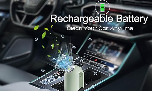 Miniatura 3 de AVALEDAY - Desodorizador de arena para gatos portátil, purificador de aire para automóvil, generador de ozono con batería, olor transparente para