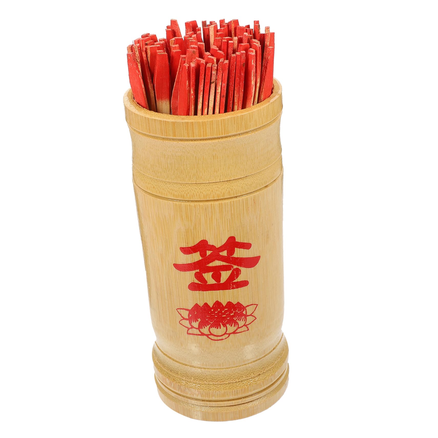 BESTonZON 1 Set Bamboo Hexagram Stick Fortune Game Props Vintage Chinese Fortune Stick Buddhist Divination Game Sticks Bamboo Divination Prop Chinese Divination Kit China Chinese Style