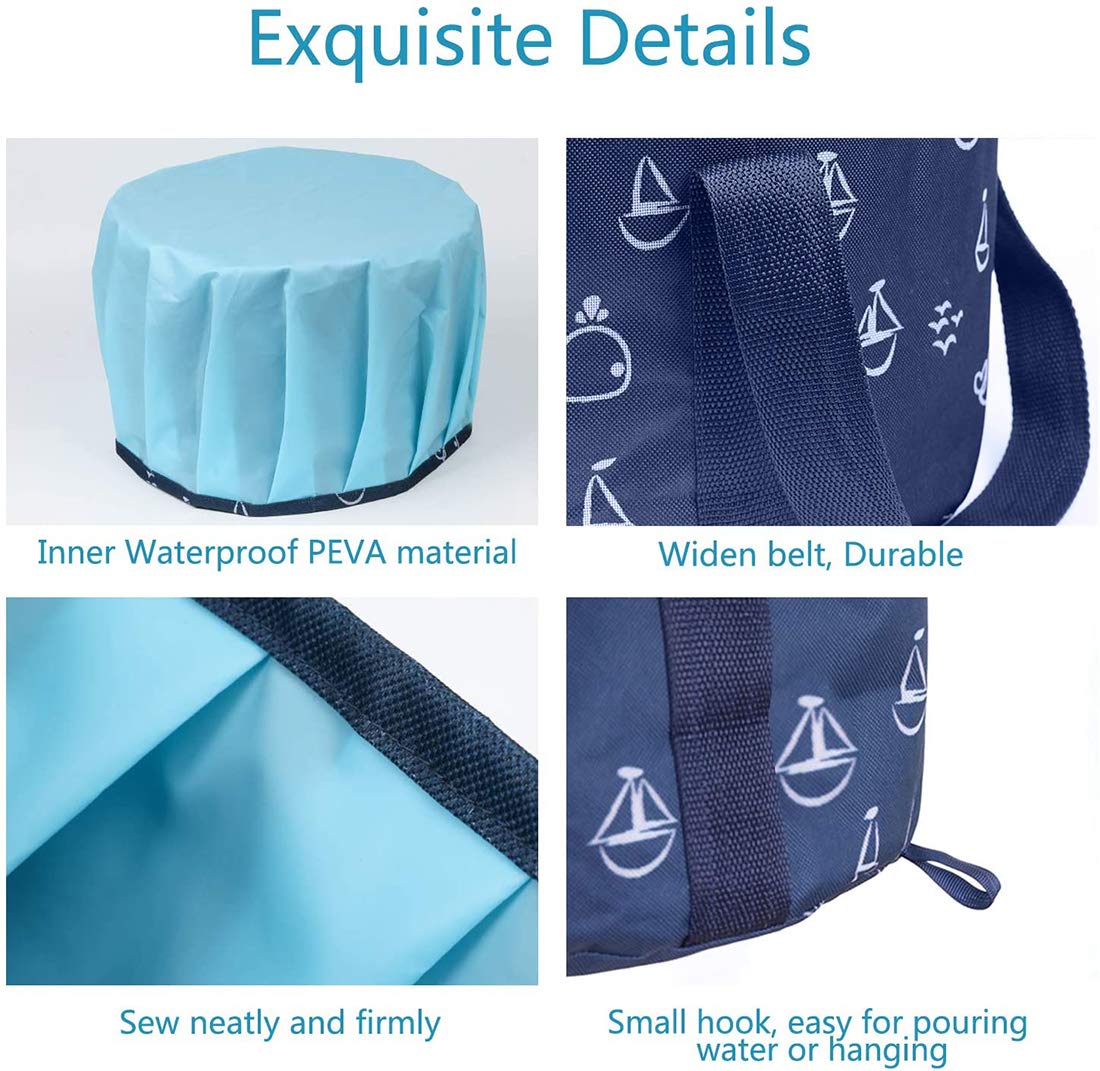 LEKEONE Collapsible Foot Basin Portable Foot Bath Tubs Soaking Feet