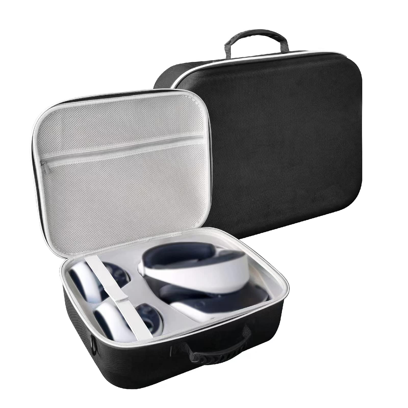 Tragbare Reisebox für VR2 EVA-Tragetasche, Headset-Box, Reißverschluss, leicht zu öffnen, harte Tragetasche, Aufbewahrungsbox