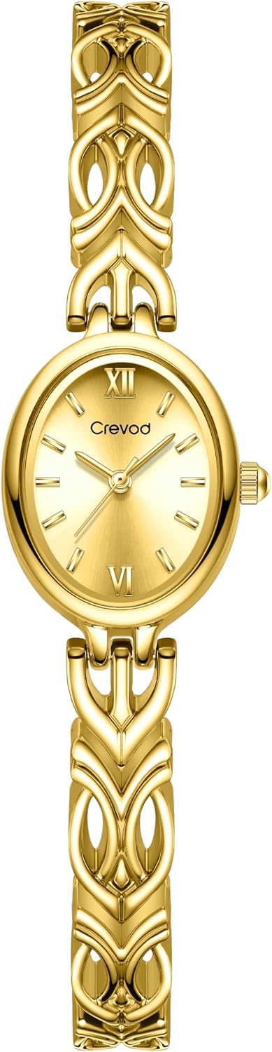 Small Gold Watches for Women,Bracelet Vintage Analog Watch, Waterproof, Reloj de Mujer