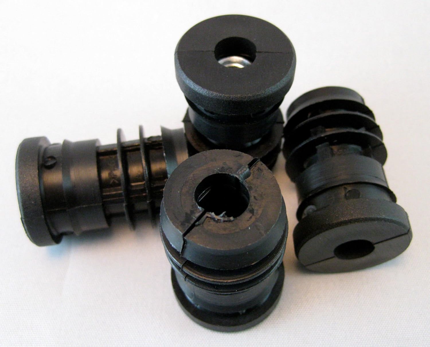 M8 Metal Threaded Round Plastic 25mm Pipe Tube Inserts Adjustable feet ...